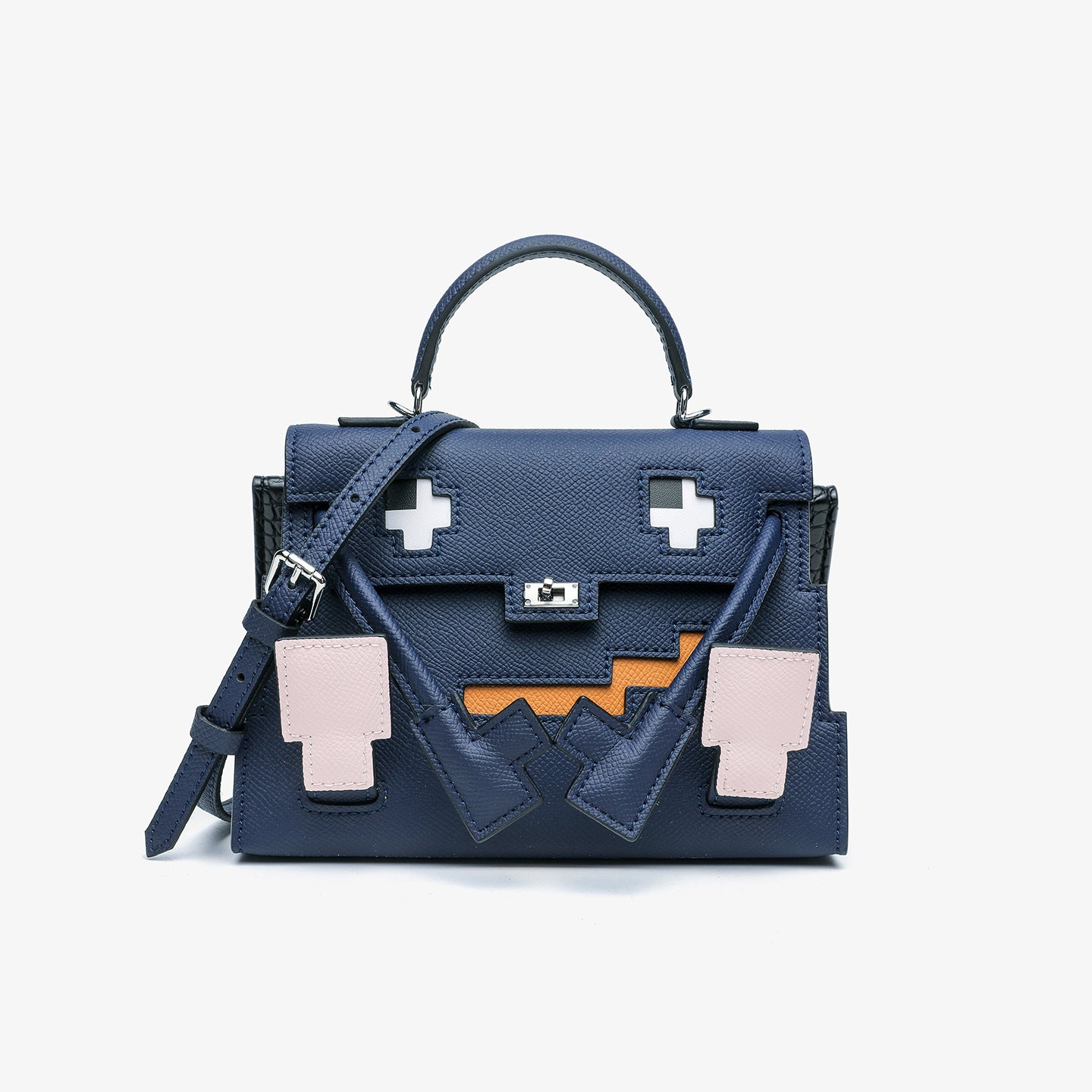 Women's Leather Mosaic Kelly Monster For Handbags