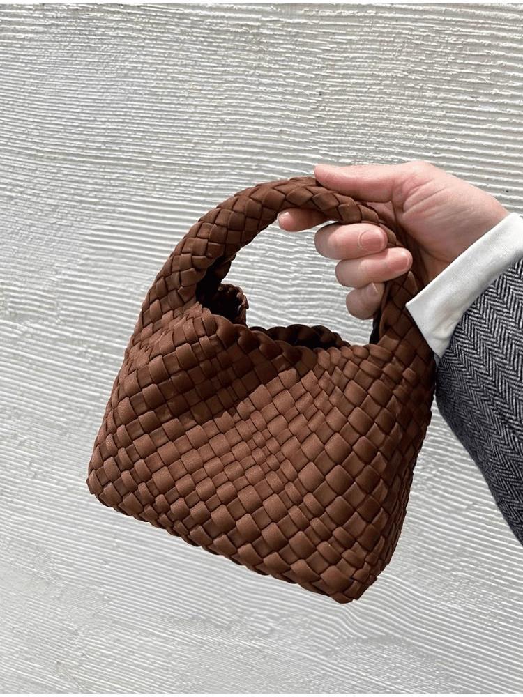 Women's Hand-woven Nylon Cloth Fashion Portable Vegetable Women's Shoulder Bag