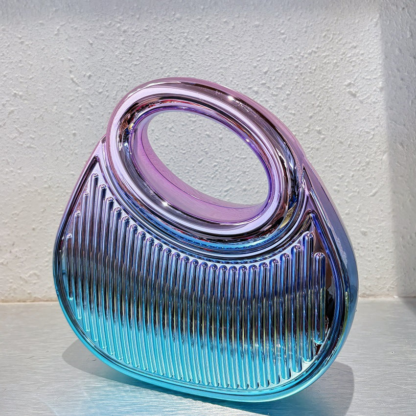 New Acrylic Fashion Dinner Box Irregular Women's Handbag