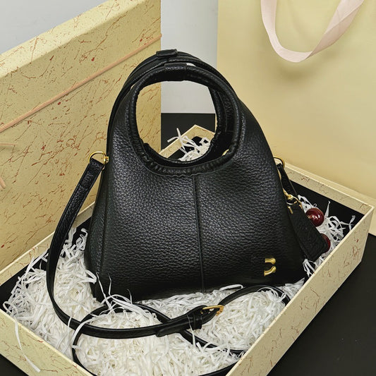 Women's Lychee Pattern Vegetable Basket Fashion Simple Portable Large Women's Messenger Bag