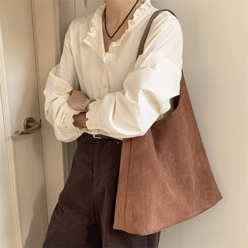 Women's Large Capacity Autumn Fashion Niche Commuter Shoulder Bags