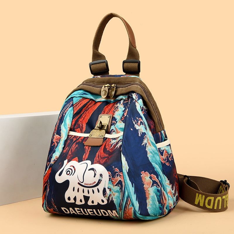 Women's Fashion Large Capacity Flower Lady Storage Bags