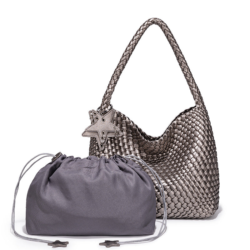Design Hand-woven Large Capacity Totes Style Women's Shoulder Bag