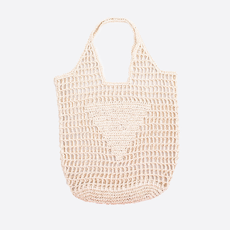 Woven Cotton String Net Pocket Holiday Handmade Women's Shoulder Bag
