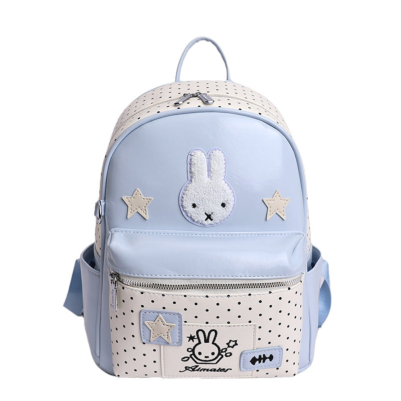 Women's Cute Polka Dot Lightweight Good-looking Large Capacity Women's Backpack