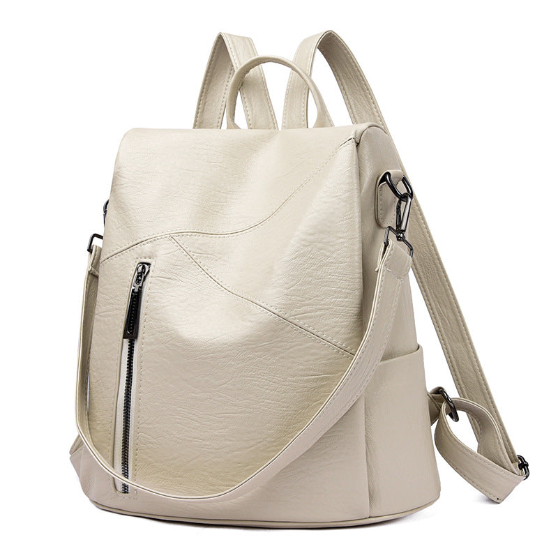 Cool Popular Comfortable High-grade Stitching Sheepskin Women's Backpack