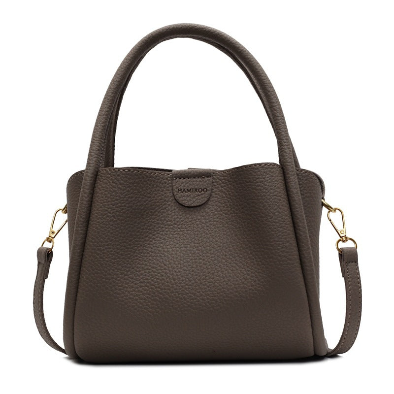 Women's Lychee Pattern Korean Live Broadcast High-grade Bucket Bag