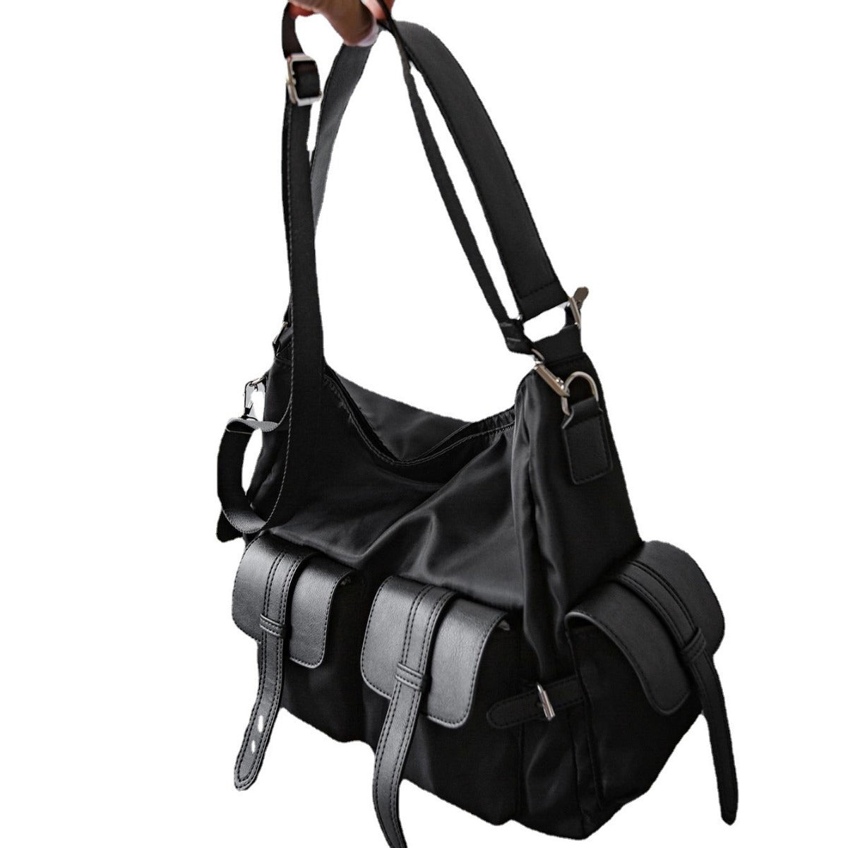 Durable Men's Fashion Style Canvas Korean Shoulder Bags