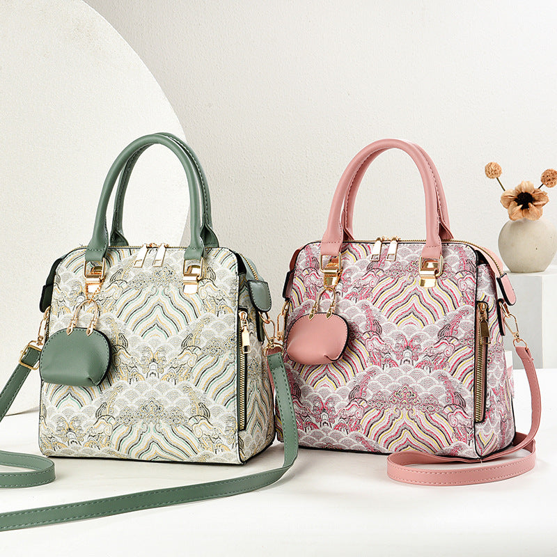 Style Embroidery Mom Birthday Gift Pouch Bags