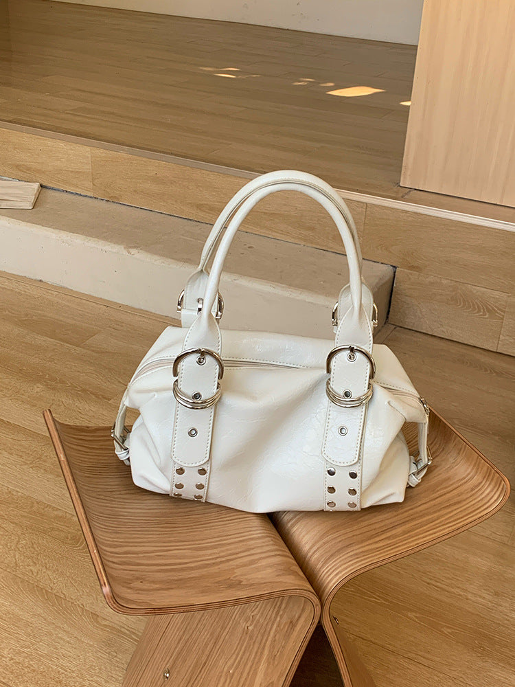 Women's Korean Style Rivet High-grade Large Capacity Bags