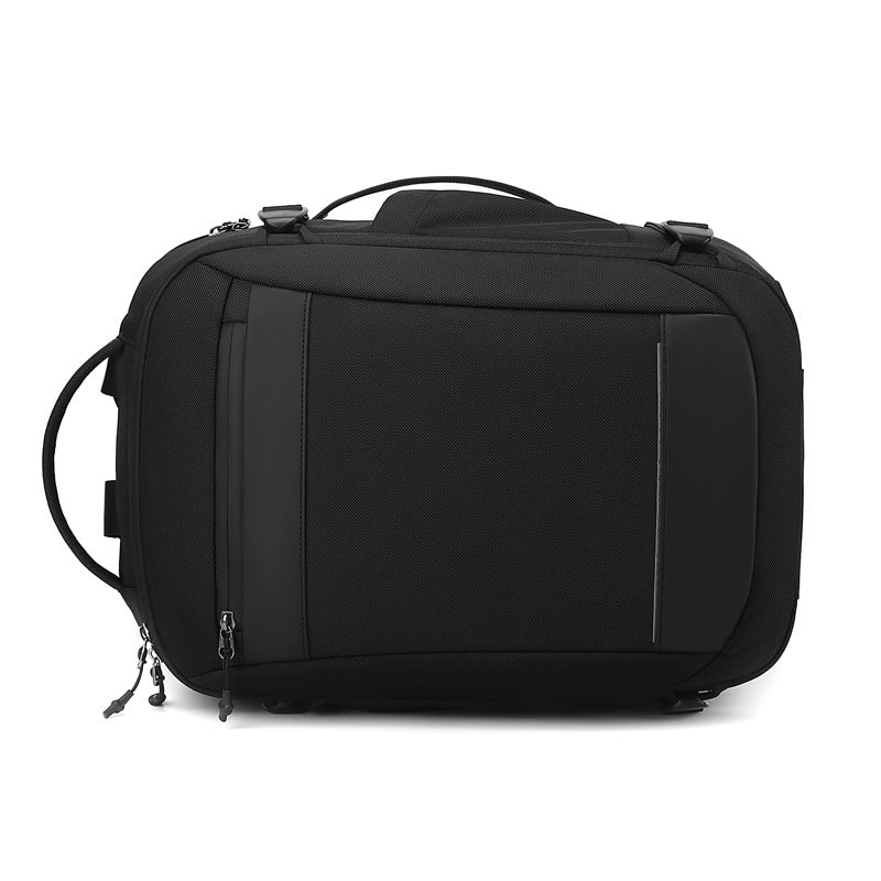 Classic Graceful Men's Oxford Multifunctional Rechargeable Business Backpack