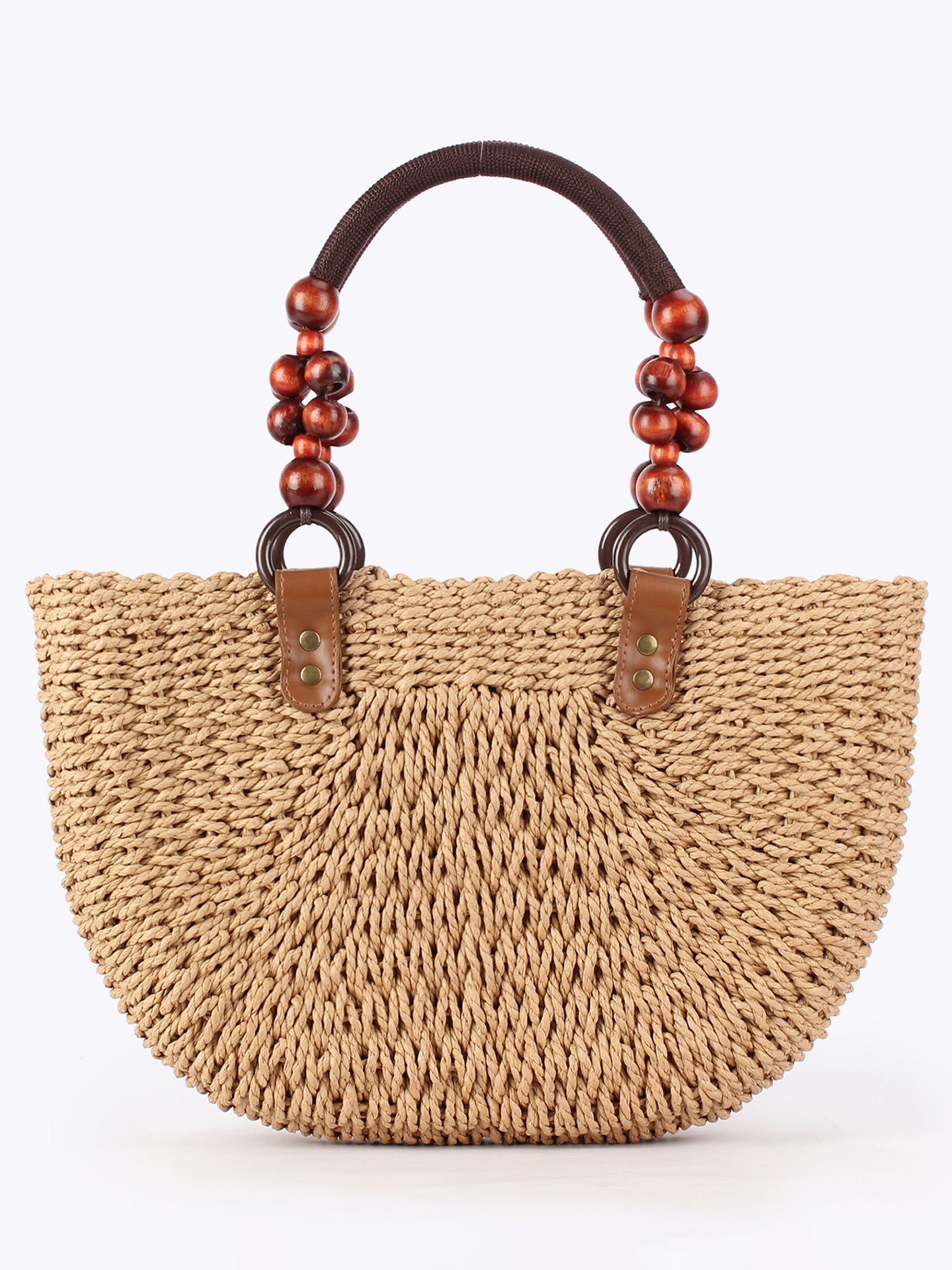 Women's Straw Woven Versatile Daily Commuter Seaside Vacation Bags