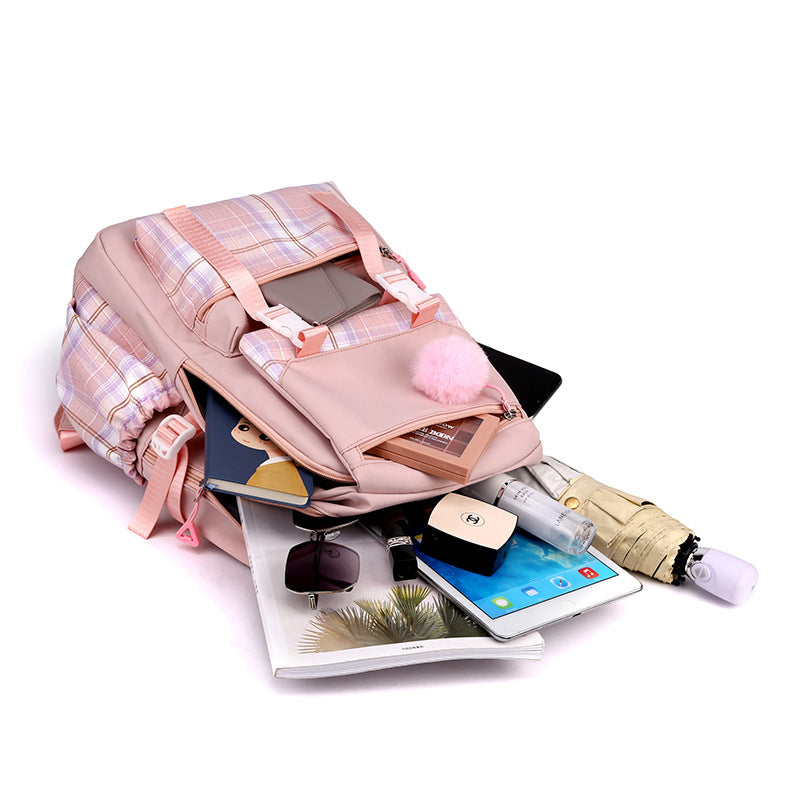 Women's & Men's Combination Peripheral Korean Style Large Capacity Backpacks
