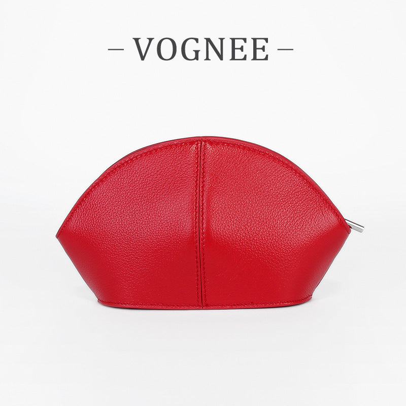 Women's Fashion Clutch Genuine Leather Shell Dinner Portable Light Women's Handbag