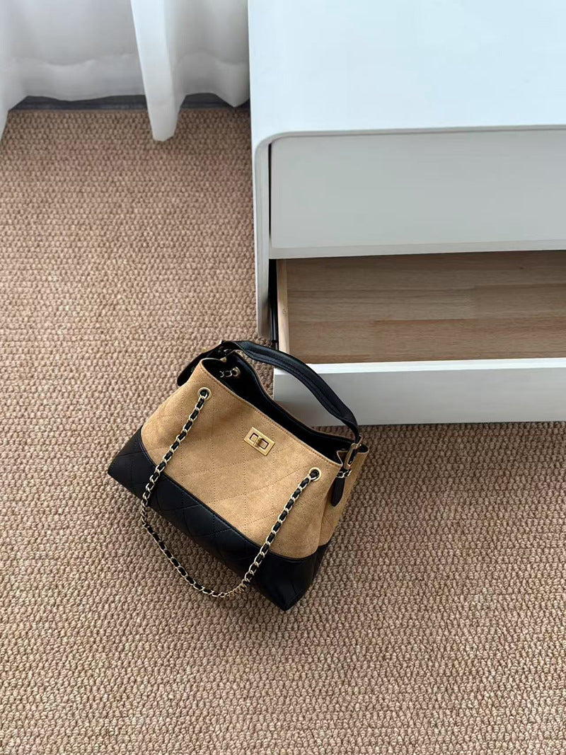 Classic Style Rhombus Chain Female Commuter Carrying Bags