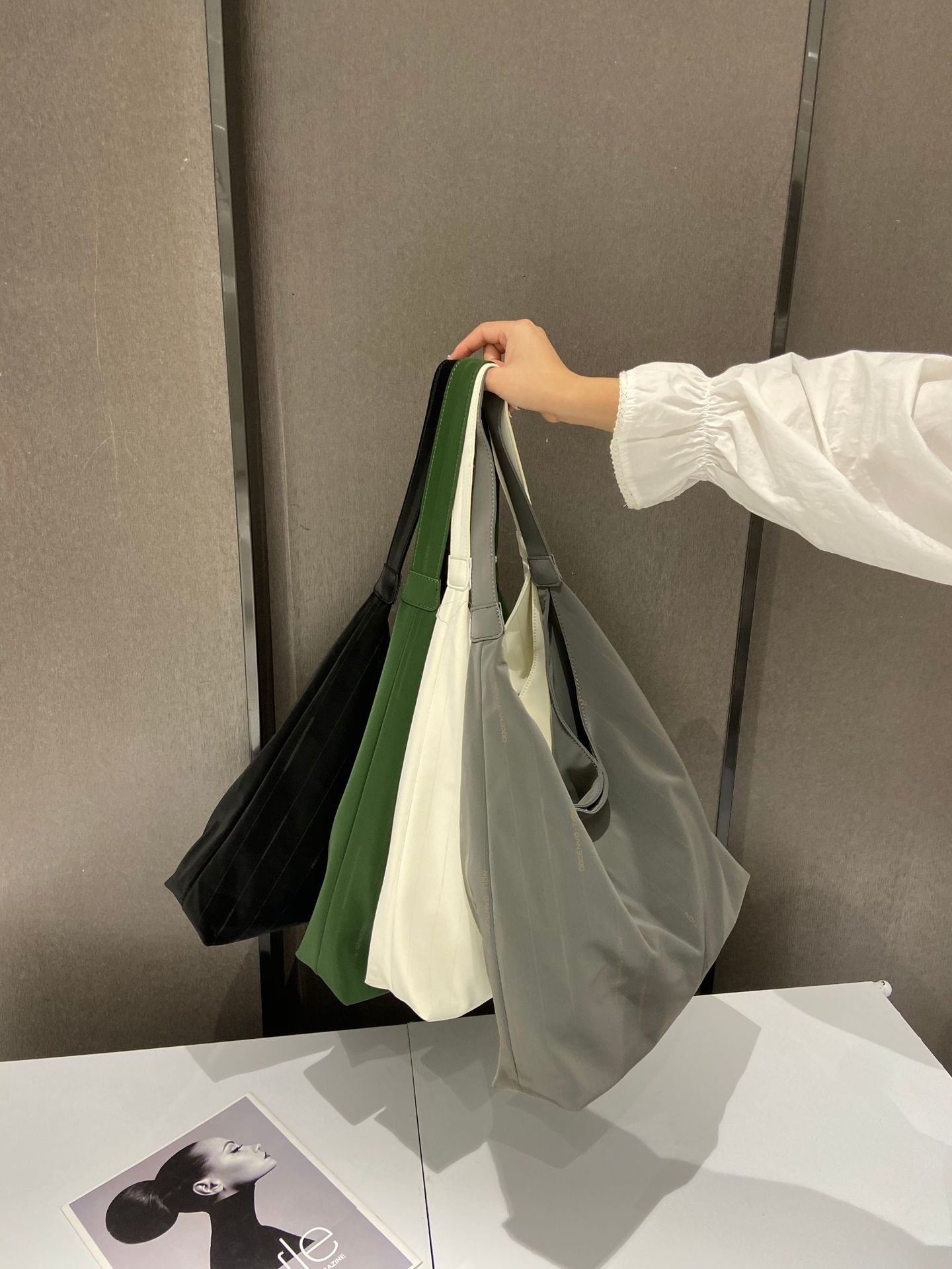 Women's Homemade Idle Style Mint Green Soft Leather Women's Shoulder Bag