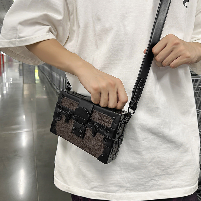 Western Two-dimensional Cartoon Box Single Street Unisex Men's Messenger Bag