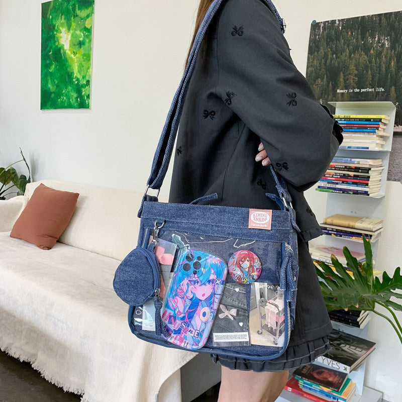 Cartoon Sweet Cool Style Secondary Denim Bags