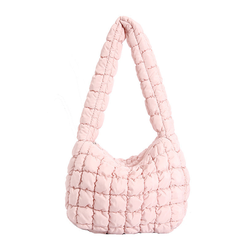 Large Capacity Pleated Puff Lightweight Quilted Bags