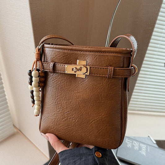 Women's Trendy Wild Retro High-grade Design Western Style Bucket Bag