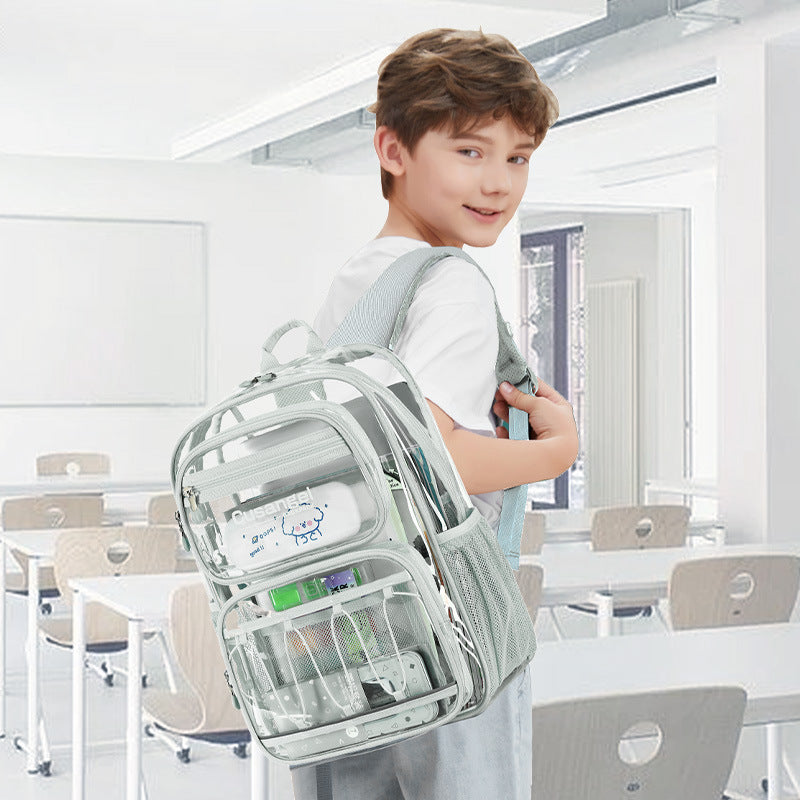 Women's Transparent Large Capacity Storage Jelly Leisure Backpack