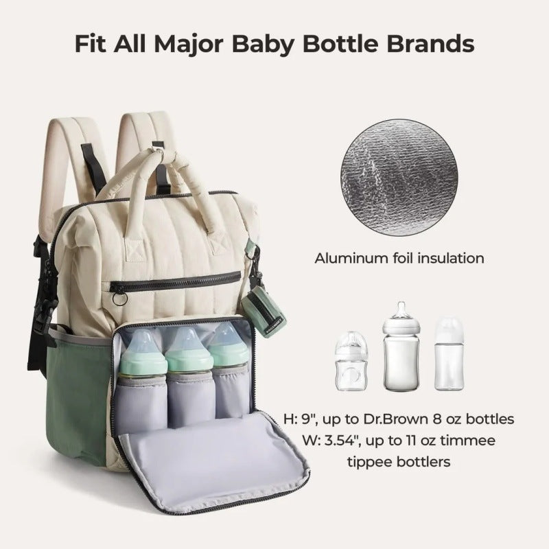 Striped Mummy Waterproof Large Capacity Fashion Backpacks