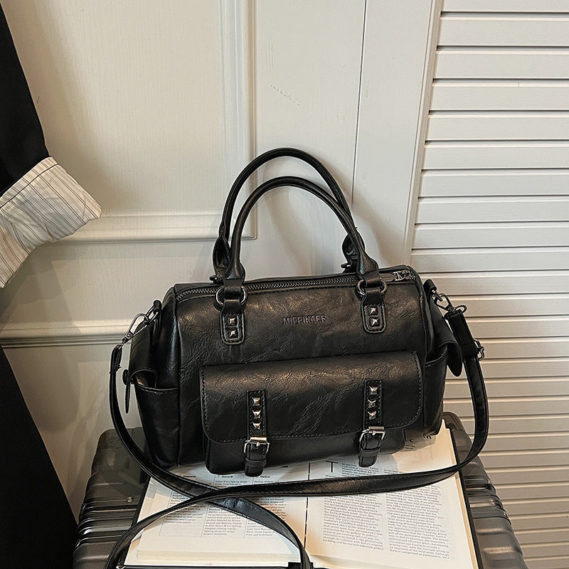 Women's Fashion Large Capacity Retro High Sense Women's Messenger Bag