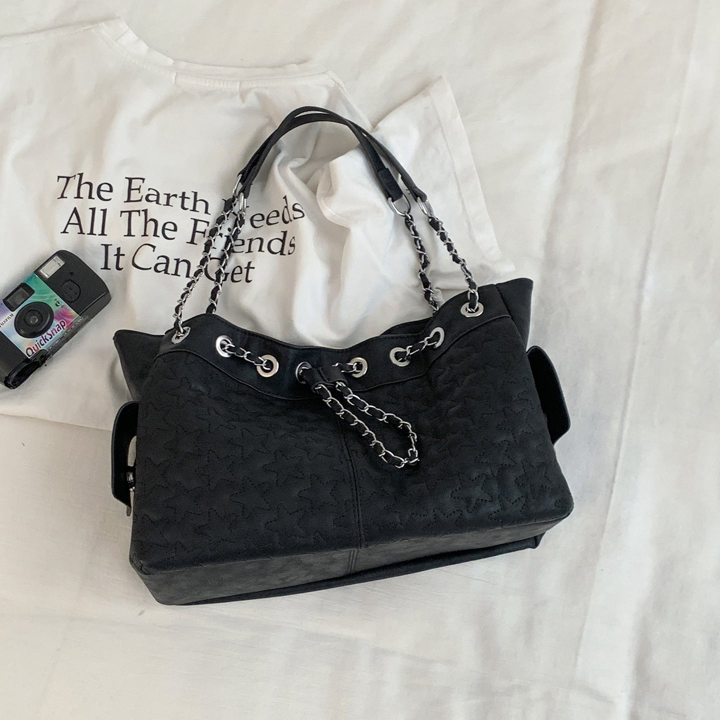 Women's Korean Style Commuter Simple Chain Underarm Bag