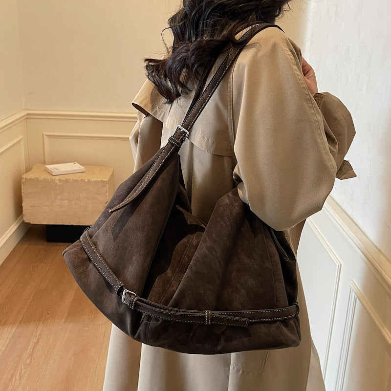 Women's Large Capacity Retro Today Popular Texture Tote Bag