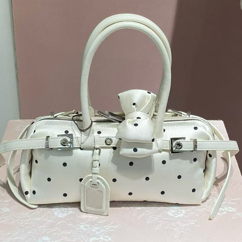 Women's Boston Polka Dot Fashion Bow Bags