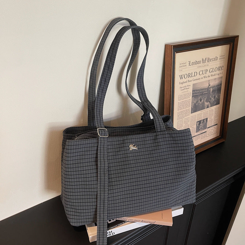 Women's Korean Fashion Striped Large Capacity Commuter Women's Messenger Bag