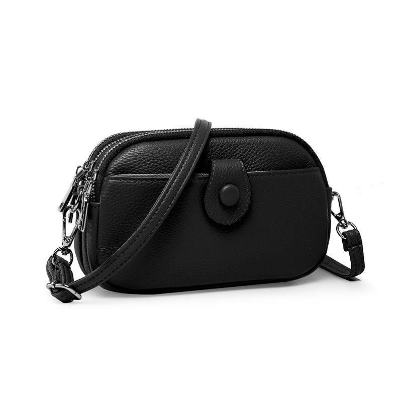 Women's Leather Mobile Fashion Multi Compartment Texture Women's Shoulder Bag