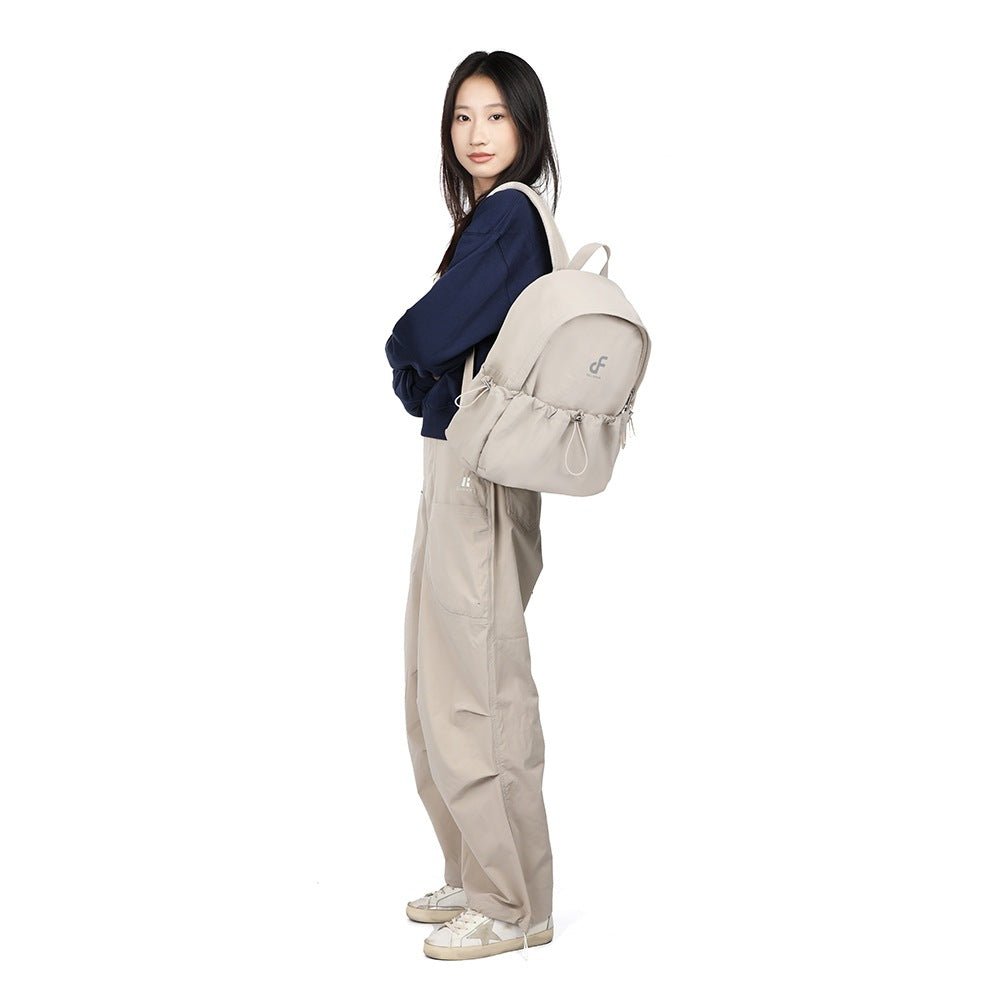 Korean Lightweight Nylon Female College Commuter Large Women's Backpack