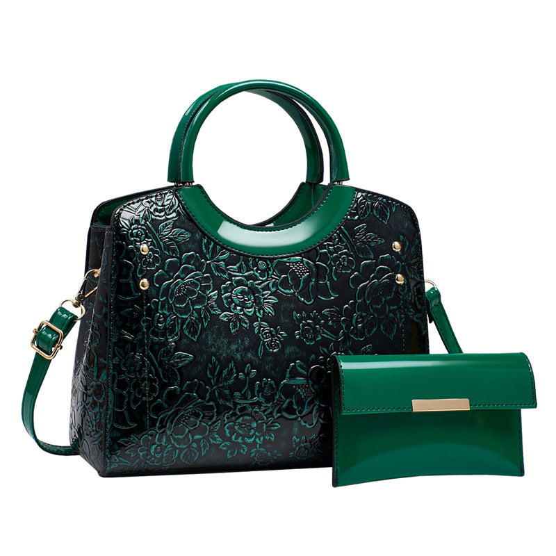 Women's Wedding Crocodile Pattern Happy Mother Grandma With Women's Shoulder Bag