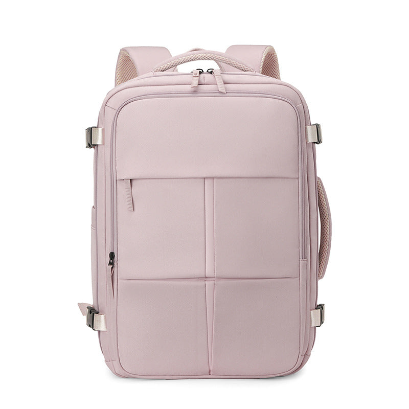 Business Elite Style Solid Color Chain Dry Backpacks