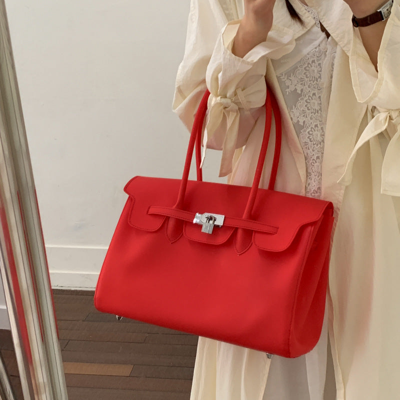 Gel Kelly Summer Large Capacity Platinum Women's Handbag