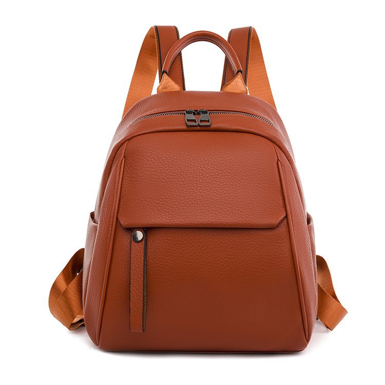 Women's Female Soft Leather Fashion Artistic Wind Women's Backpack