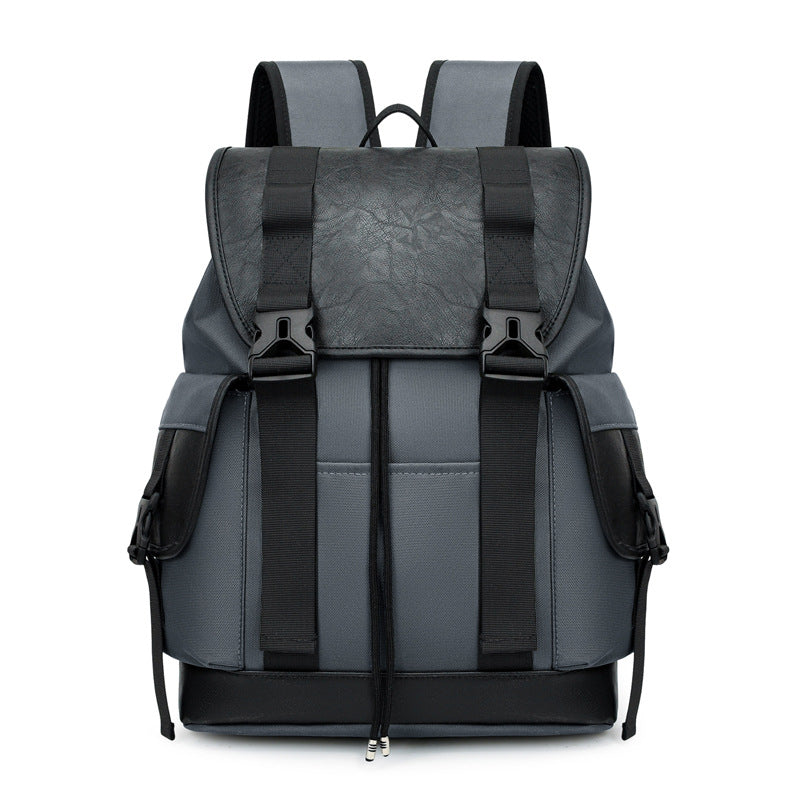 Men's High-grade Vintage Cover Business Commute Computer Large Backpacks