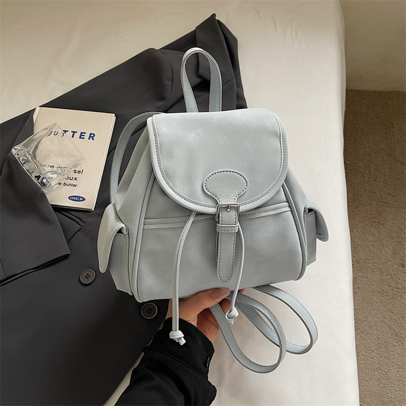 Women's Korean Style Flip Soft Surface Summer Simple Backpacks
