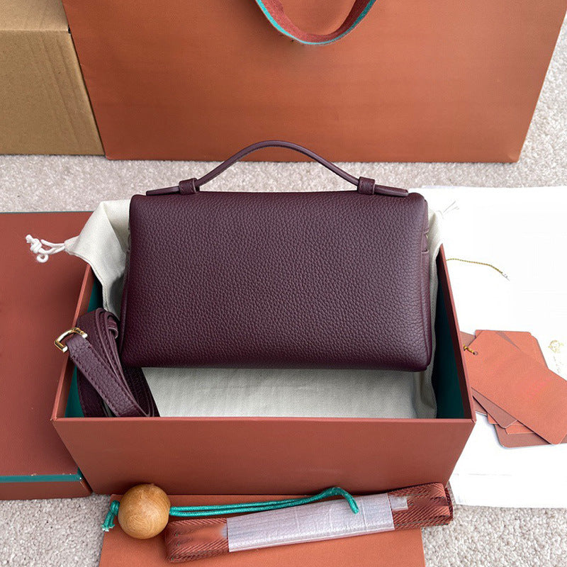 Italian Lunch Box Fashion Portable Litchi Women's Messenger Bag