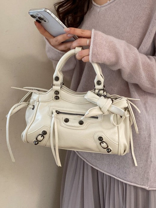 Comfortable Attractive Fashion Motorcycle Rivet Design Underarm Bag