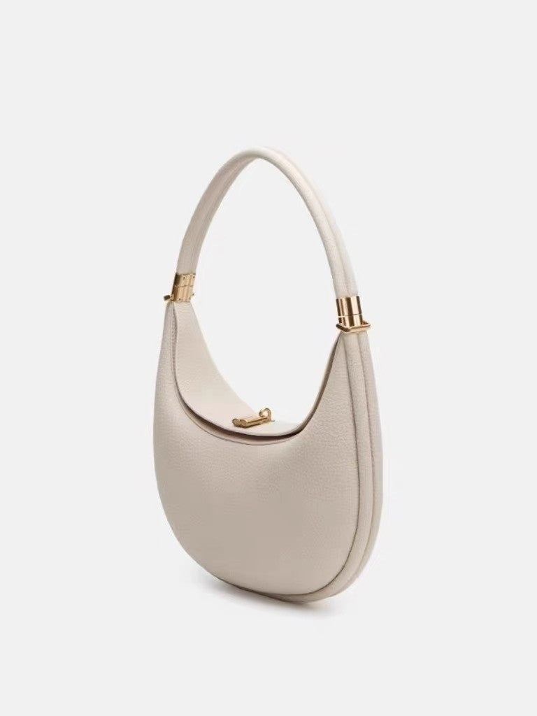 Women's Luxury High-grade Solid Color Portable Selenodont Underarm Bag