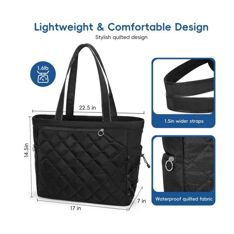 Multifunctional Tennis Strap Shoe Compartment Oversized Tote Bag
