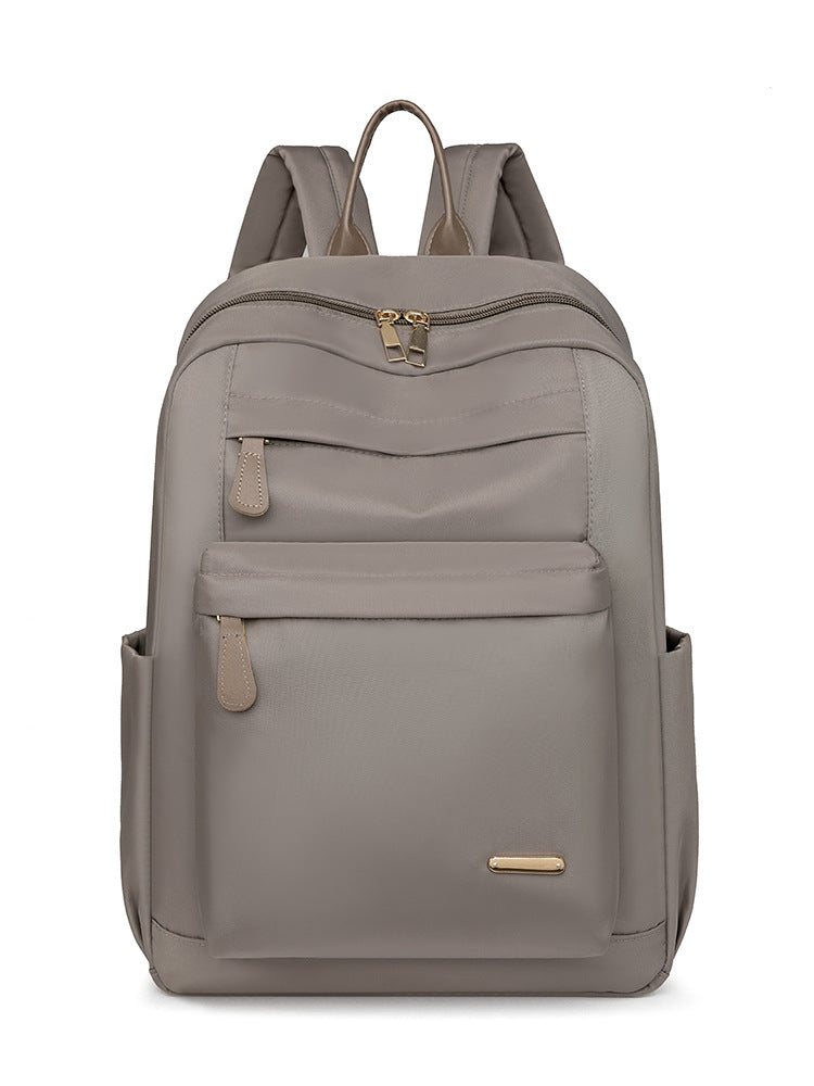 Women's Fashionable Nylon Cloth Lightweight Solid Color Backpacks