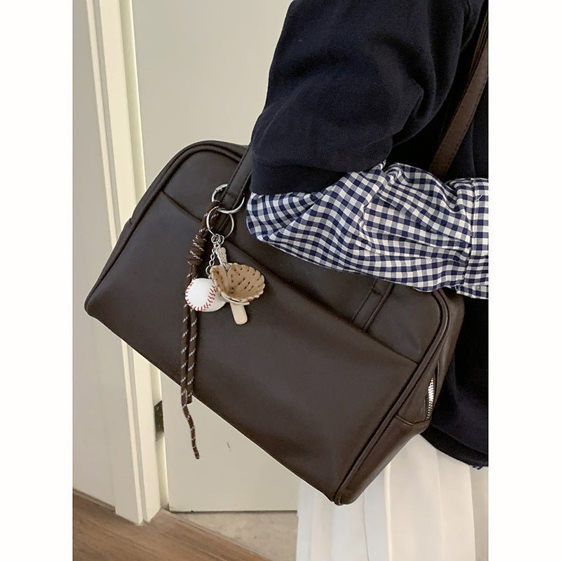 Women's Cloth Retro Minority Large Capacity Autumn Underarm Bag