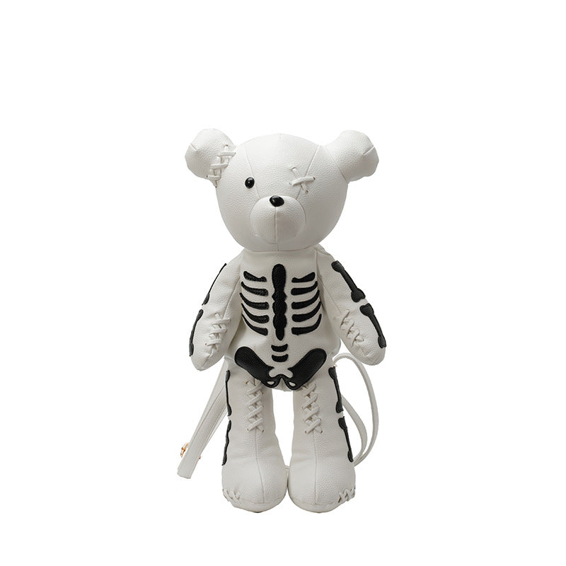 Refined Personalized Violent Bear Skull Fashion Artistic Backpacks