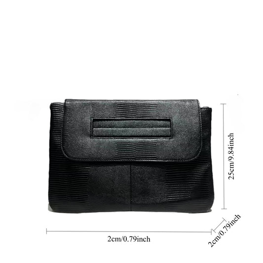 Women's Hand Fine Snake Pattern Clutch High Capacity Retro Official Women's Messenger Bag