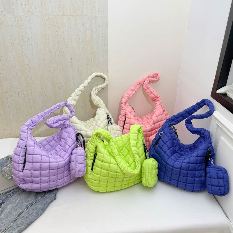 Pleated Cloud Portable Mother Dumpling Large Capacity Bags