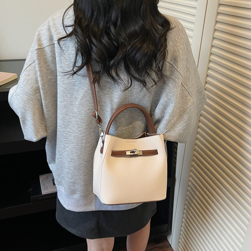Fashion Personalized Trendy Niche Textured Vegetable Bucket Bags
