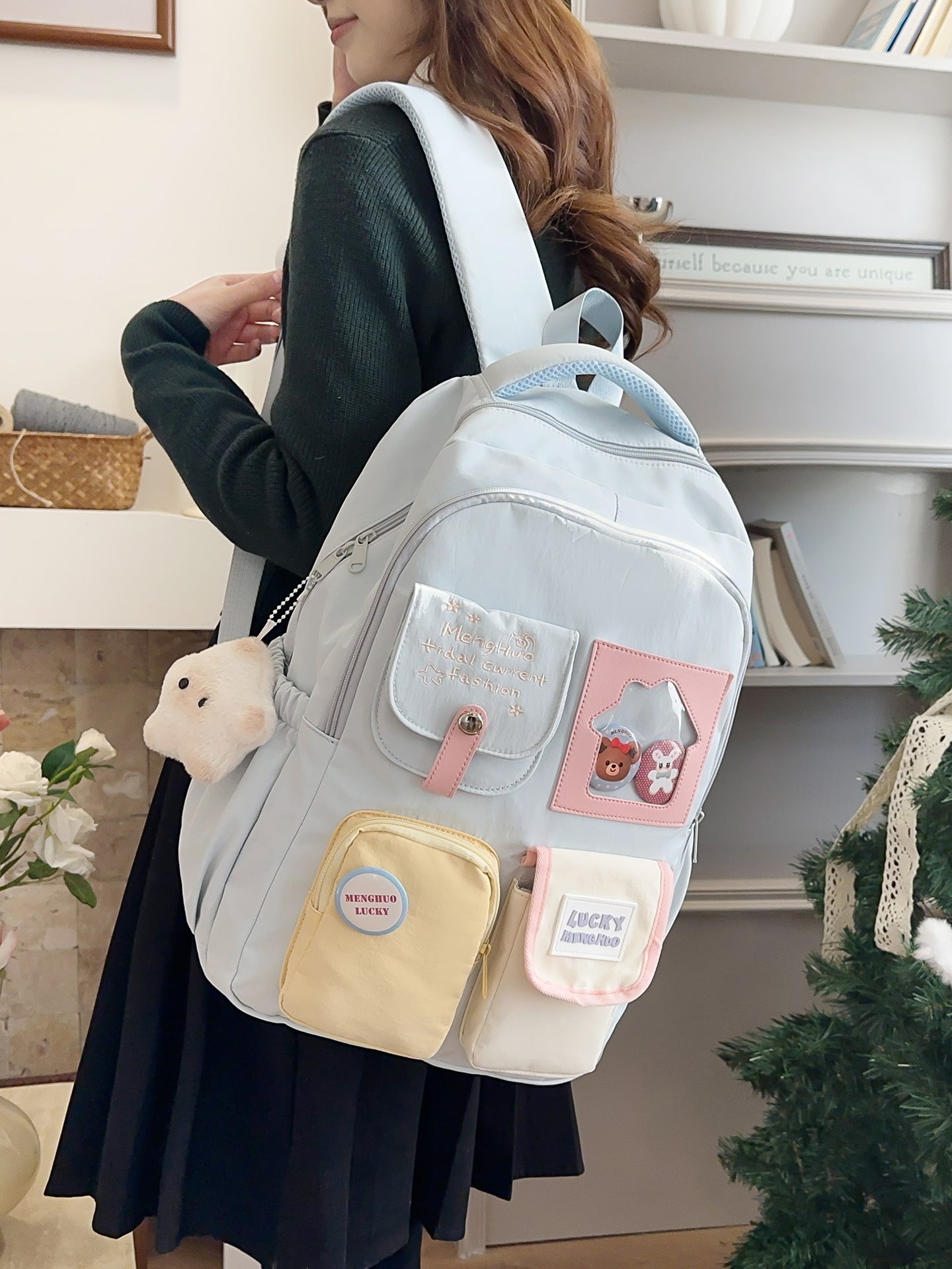 Capacity High Cute Dopamine Primary Secondary Backpacks